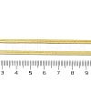 Brass Flat Snake Chain Necklaces NJEW-A042-02G-02-5