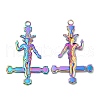 304 Stainless Steel Pendants STAS-Z041-21RC-1