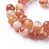 Natural Red Agate Beads Strands G-F619-38-10mm-2