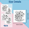 4Pcs 4 Styles PVC Stamp DIY-WH0487-0061-6
