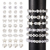 Biyun 500Pcs 10 Style ABS Plastic Imitation Pearl Beads KY-BY0001-02-4