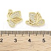 Brass Micro Pave Clear Cubic Zirconia Pendants X-ZIRC-P120-12G-3