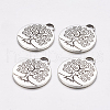 Tibetan Style Tree of Life Alloy Pendants TIBEP-19040-AS-NR-1