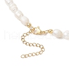 Natural Cultured Freshwater Pearl Rice Beaded Necklaces for Women NJEW-JN05337-01-5