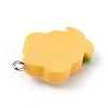 Opaque Resin Pendants RESI-D064-03P-07-3