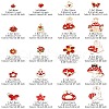 20Pcs 20 Styles Alloy Enamel Pendants ENAM-YW0004-12-2