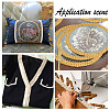 Metallic Polyester Braided Lace Trim Ribbons OCOR-WH0060-76C-5