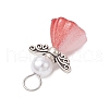 Acrylic with ABS Plastic Imitation Pearl Pendants PALLOY-JF04001-02-5