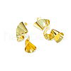 Rack Plating Brass Twist Spiral Stud Earrings for Women EJEW-B027-25G-1