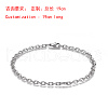 Tarnish Resistant 304 Stainless Steel Cable Chain Bracelets BJEW-H532-01P-01-1
