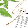 Ion Plating(IP) 304 Stainless Steel Pendant Necklaces NJEW-R050-01G-09-2