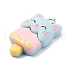 Cartoon Opaque Resin Imitation Food Pendants RESI-C043-03C-P-3