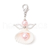 Angel Clam Shell Pendant Decoration HJEW-MZ00246-01-2