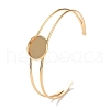 Ion Plating(IP) 304 Stainless Steel Bracelets Setting Making BJEW-B090-03B-G-1