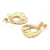 Rack Plating Brass Dangle Stud Earrings EJEW-M223-12G-2