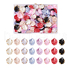 160Pcs 8 Styles Hot Stamping Opaque Resin Pendants RESI-TA0001-48-2