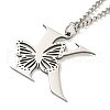 201 Stainless Steel Necklaces NJEW-Q336-01K-P-4