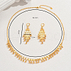 Ethnic Retro Iron Tassel Necklace & Earrings Sets for Women's Banquet Wedding FC6404-2