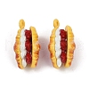 Alloy Enamel Pendants PALLOY-R158-01-3