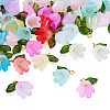 Flower Acrylic Pendants PALLOY-TAC0130-10