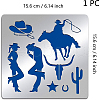 Cowboy Theme Stainless Steel Cutting Dies Stencils DIY-WH0279-068-2