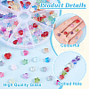   4 Strands 4 Styles Transparent Glass Beads Strand GLAA-PH0003-35-3