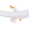 Stainless Steel Heart Stud Earrings for Women XK4183-3