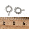 Brass Micro Pave Cubic Zirconia Peg Bails KK-D324-24P-3