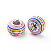 Resin European Stripe Beads RPDL-T003-004K-3