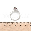 Rhodium Plated 925 Sterling Silver Moissanite Adjustable Rings RJEW-U038-10P-5