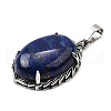 Dyed Natural Lapis Lazuli Pendants G-Q350-02I-2