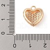 Brass Micro Pave Clear Cubic Zirconia Pendants KK-N256-19G-3