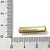 Mother's Day Brass Enamel Heart Word Mom Curved Tube Beads KK-C090-51G-02-3