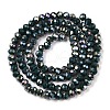 Electroplate Glass Beads Strands EGLA-A044-P3mm-B12-3