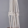 Handmade Cotton Rope Hanging Planters Sets AJEW-WH0112-05-5