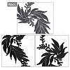 Gorgecraft 4Pcs 2 Style Leaf Computerized Embroidery Cloth Iron on/Sew on Patches DIY-GF0005-33B-4