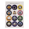 Halloween Theme Plastic Stickers STIC-C009-01B-1