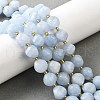 Natural Quartz Dyed Beads Strands G-U023-A02-08-1