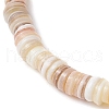 Natural Cultured Freshwater Pearl & Shell & Brass Spacer Beads Stretch Bracelets for Women BJEW-JB11874-02-4