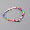 Polymer Clay Heishi Beaded Mobile Straps HJEW-WH0011-37-1