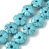 Dyed Synthetic Turquoise Beads Strands G-H023-B09-01-1