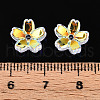 Transparent Electroplate Glass Bead Caps EGLA-N015-01B-5
