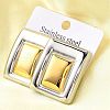 304 Stainless Steel Stud Earrings EJEW-D308-03PG-5