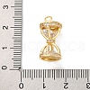 Ion Plating(IP) Brass Micro Pave Cubic Zirconia Pendants KK-U042-04G-3