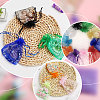 SOFPLATE 100Pcs 10 Colors Organza Bags Jewellery Storage Pouches Wedding Favour Party Mesh Drawstring Gift OP-SP0001-02-6