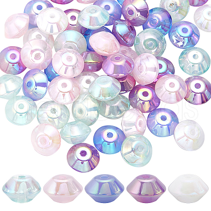 SUNNYCLUE 80Pcs Pinted Acrylic Bead OACR-SC0001-77-1