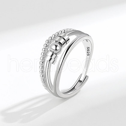 S925 Sterling Silver Adjustable Rings FS-WGA83BD-03-1