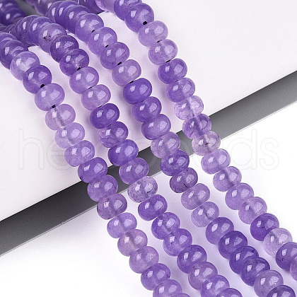 Dyed Natural White Jade Beads Strands G-T139-59A-08-1