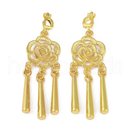 Bohemia Zinc Alloy Clip-on Earrings EJEW-C089-01E-G-1