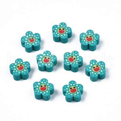 Handmade Polymer Clay Beads CLAY-S096-011G-1